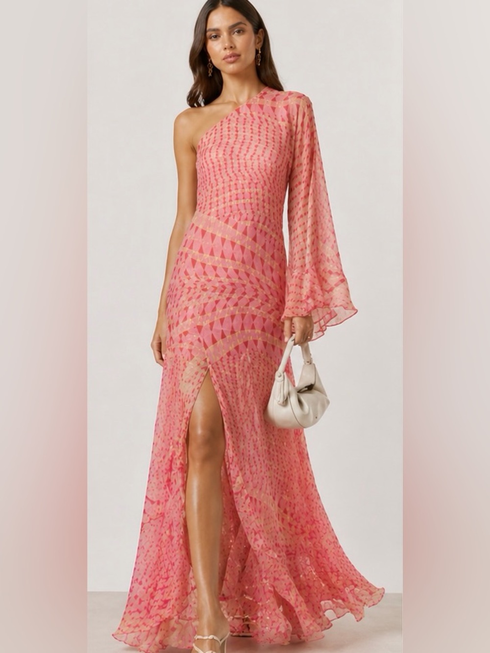 MISA Los Angeles Gaia One-shoulder Maxi Dress